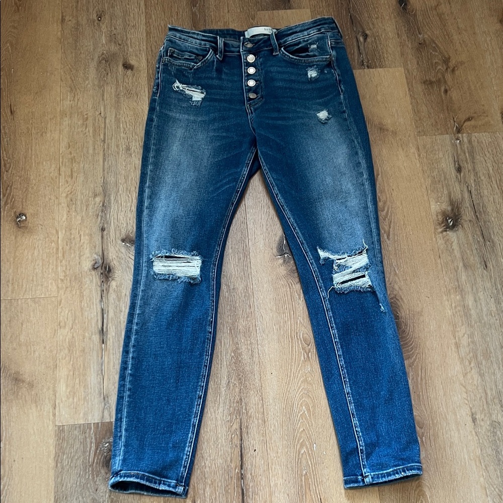 Bridge by gly Distressed Blue Denim Jeans 30